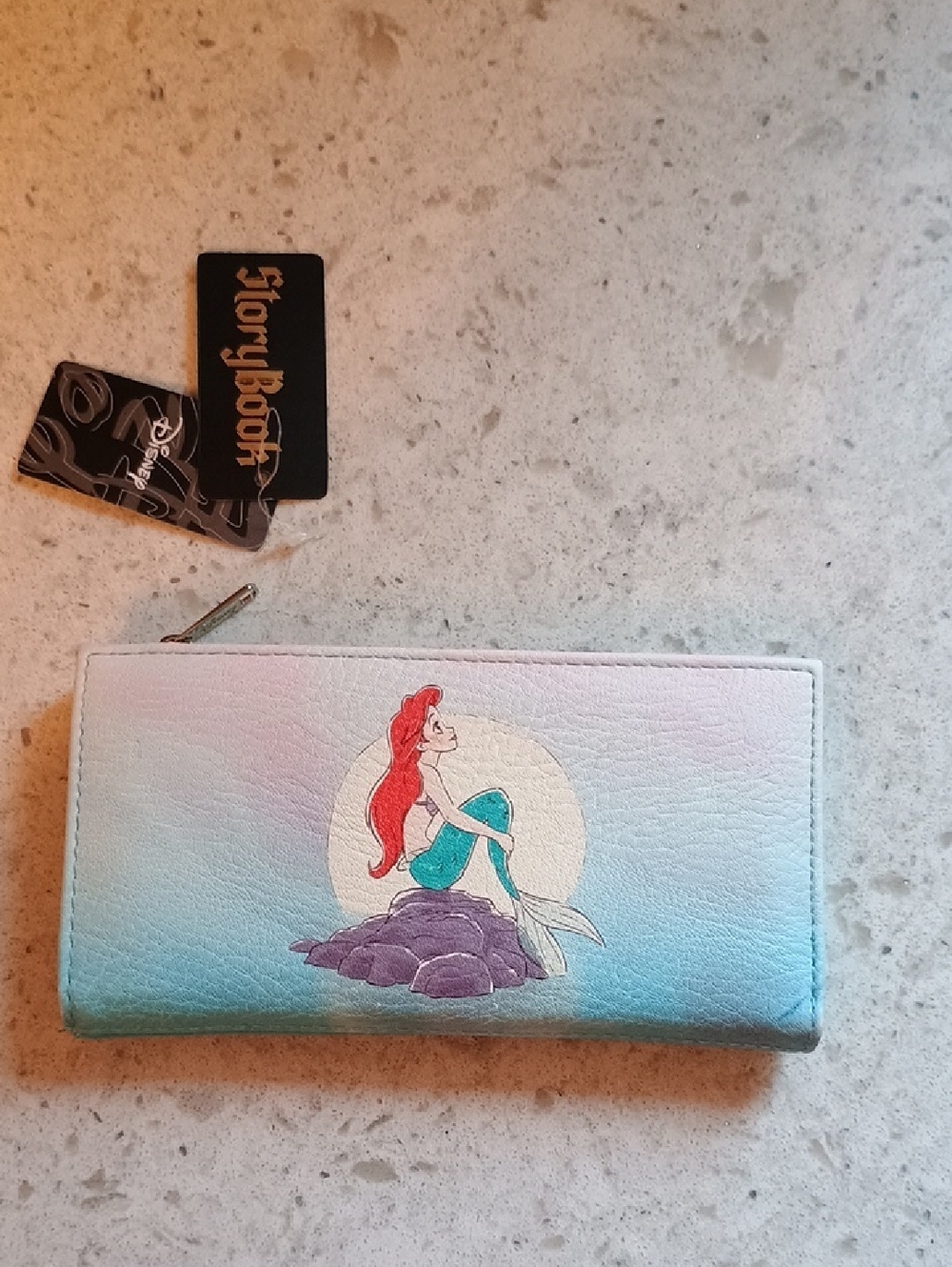 NWT Disney Storybook Exclusive The Little Mermaid Zip Wallet
